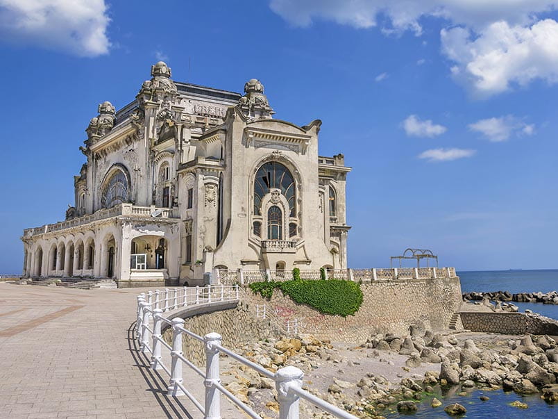 The old casino on the waterfront in Constanta, Romania